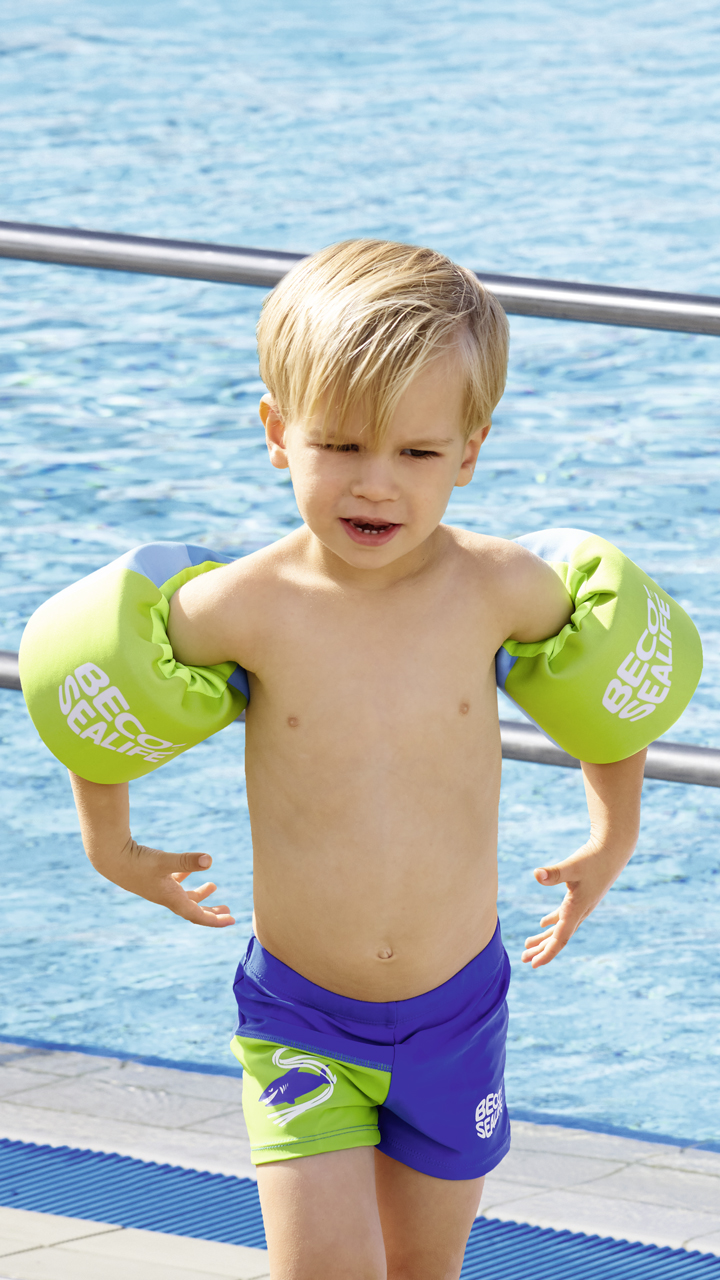 Beco Sealife Kinder Schwimmgürtel 5-Pads gelb Schwimmhilfe Block schwimmen baden 